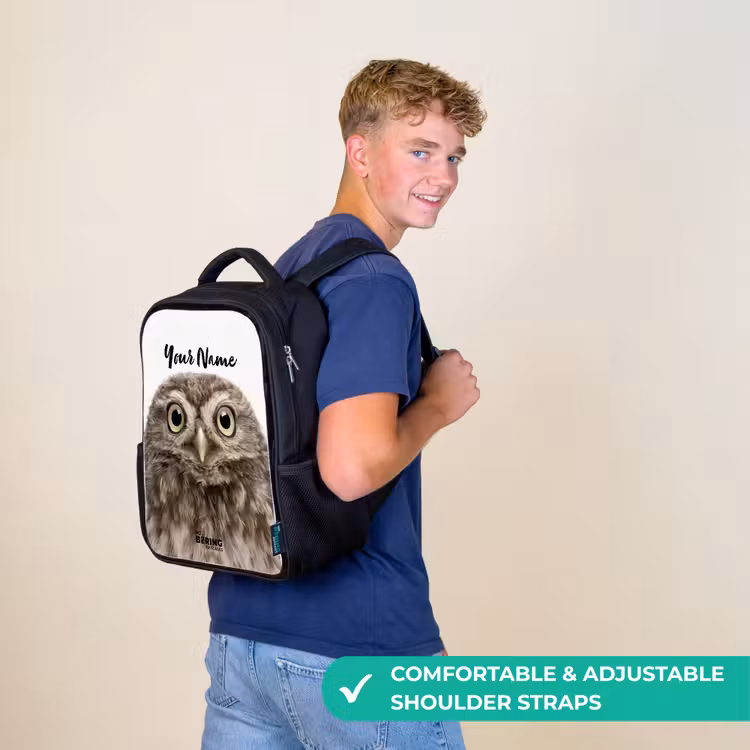 Kids backpack - Black - Ulke Owl — 11