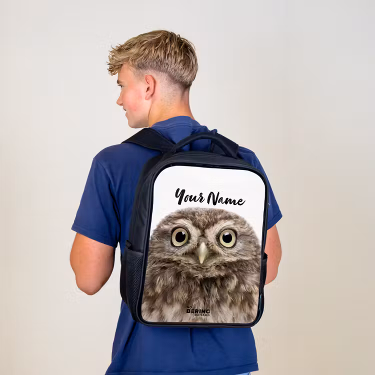 Kids backpack - Black - Ulke Owl — 5
