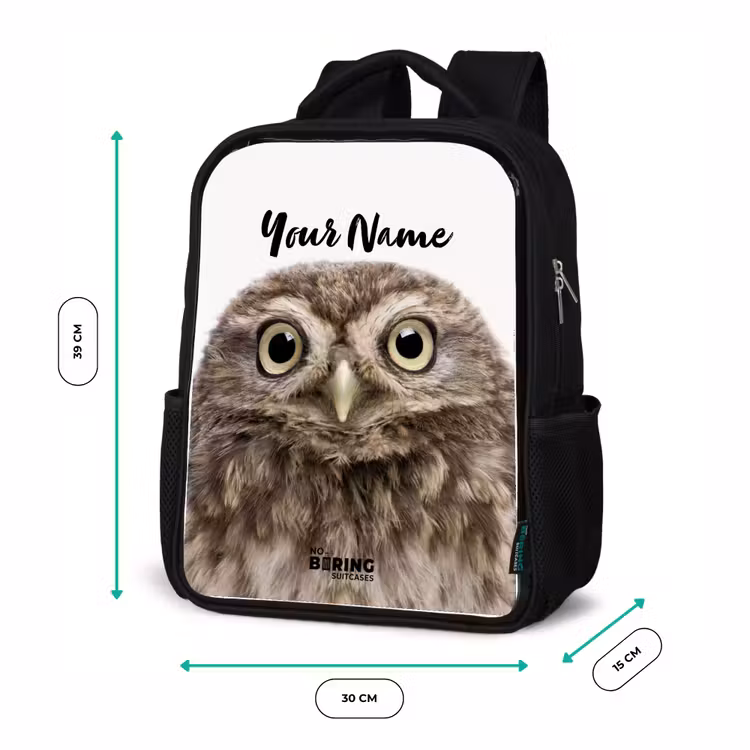 Kids backpack - Black - Ulke Owl — 8
