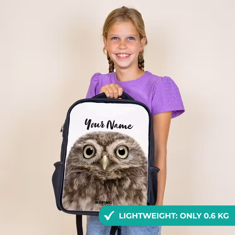 Kids backpack - Black - Ulke Owl — 9