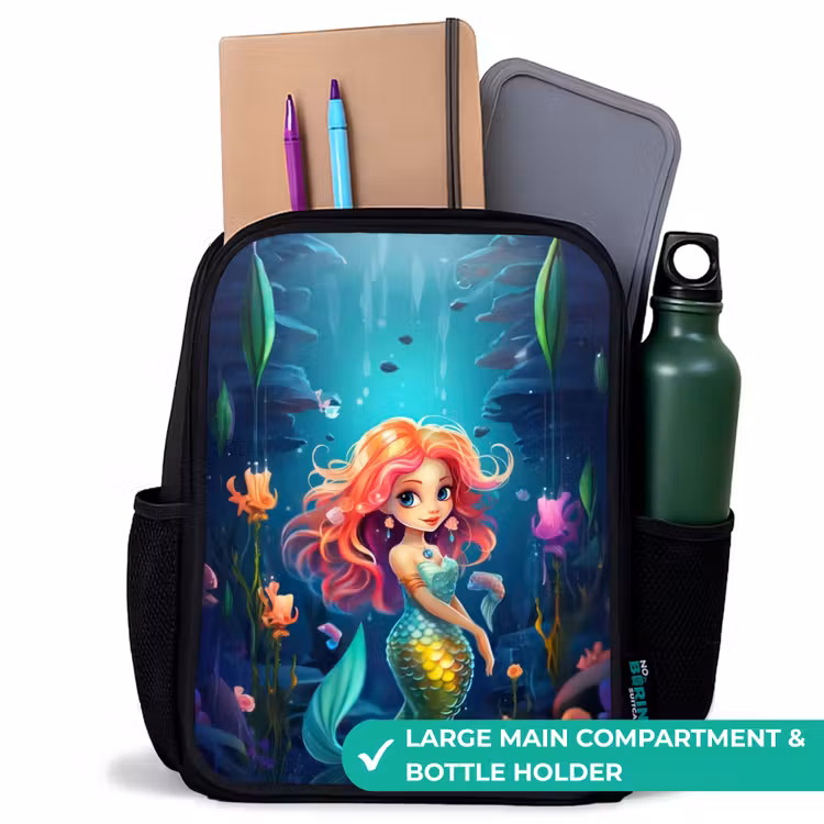Kids backpack - Black - Coral Queen — 10