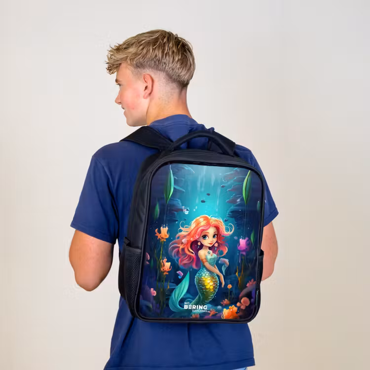 Kids backpack - Black - Coral Queen — 5