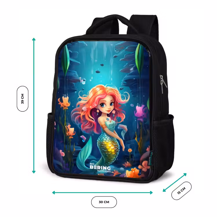 Kids backpack - Black - Coral Queen — 8