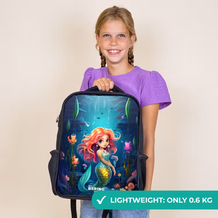 Kids backpack - Black - Coral Queen — 9
