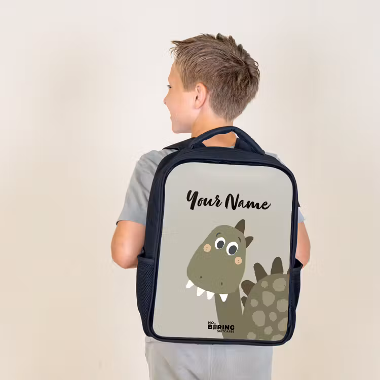 Kids backpack - Black - Danny dino — 2