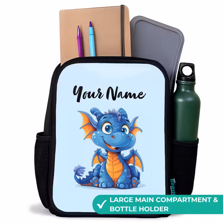 Kids backpack - Black - Dinky dragon — 10