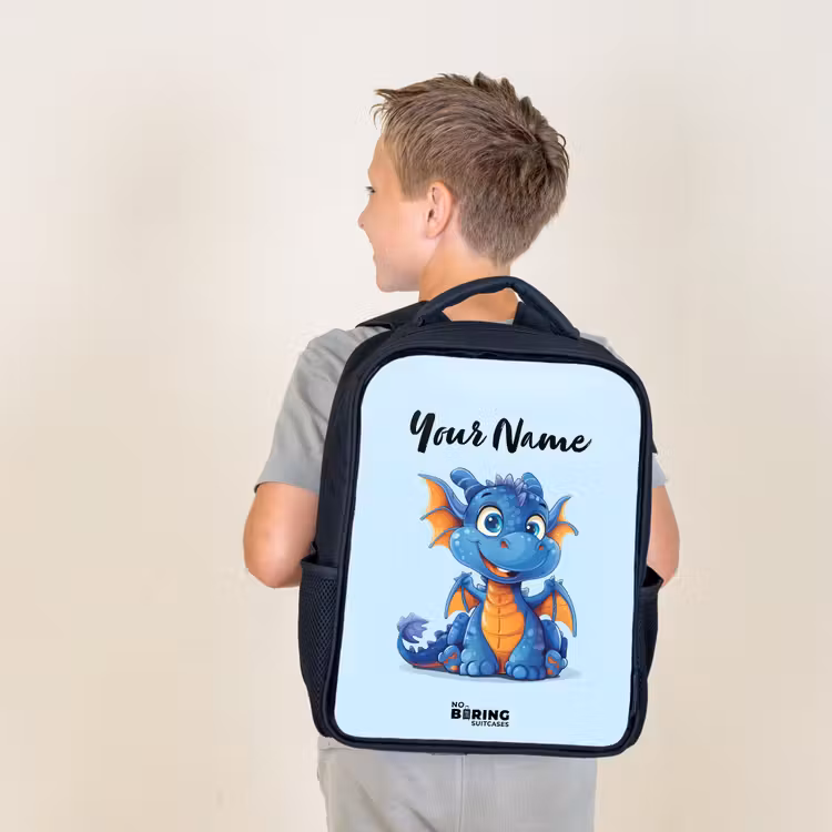 Kids backpack - Black - Dinky dragon — 2
