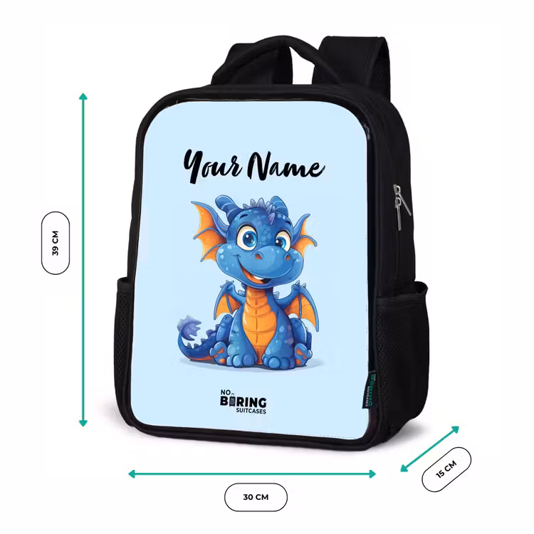 Kids backpack - Black - Dinky dragon — 8