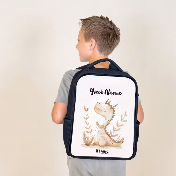 Kids backpack - Black - Dobby dragon — 2