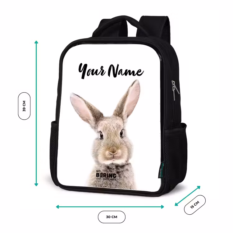 Kids backpack - Black - Koen Rabbit — 8