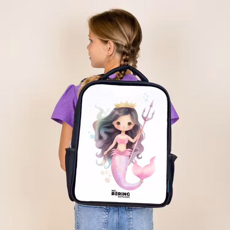 Kids backpack - Black - Kyra coral princess — 4