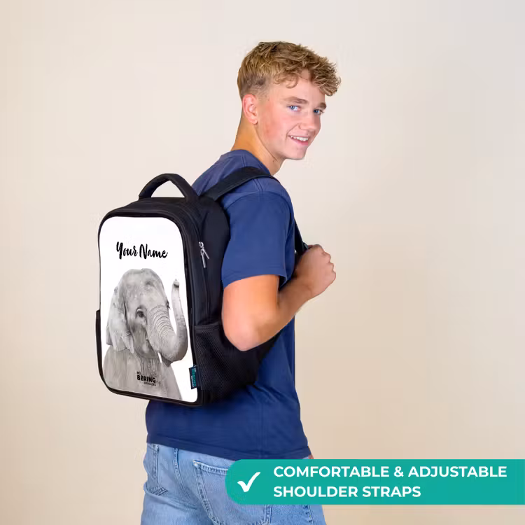 Kids backpack - Black - Oscar Elephant — 11