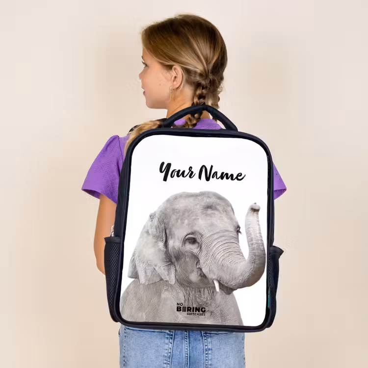 Kids backpack - Black - Oscar Elephant — 4