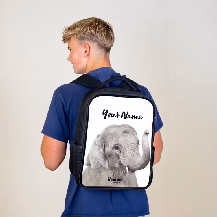 Kids backpack - Black - Oscar Elephant — 5