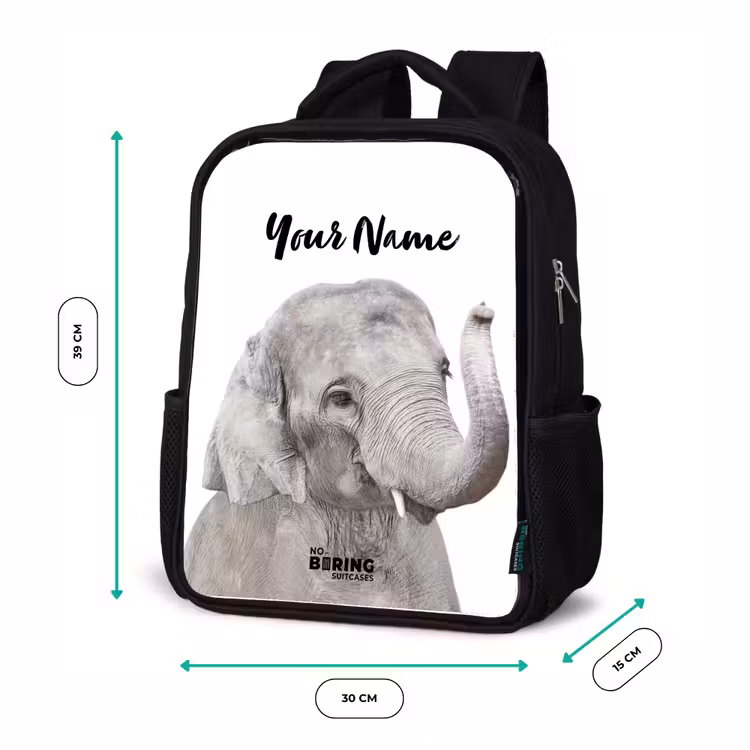 Kids backpack - Black - Oscar Elephant — 8