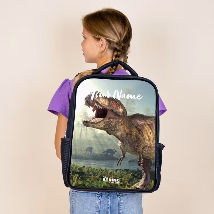 Kids backpack - Black - Thijs Tyrannosaurus — 4