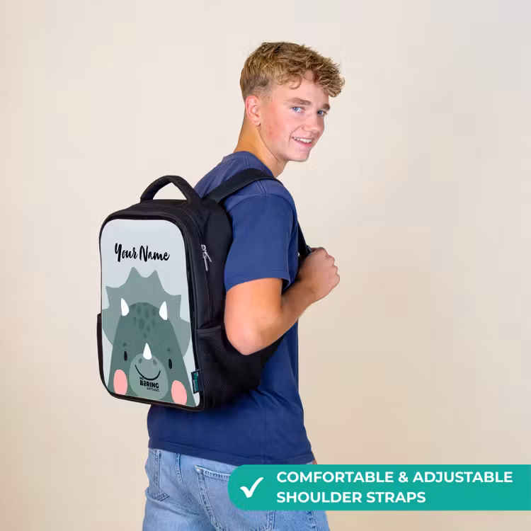 Kids backpack - Black - Tigo triceratops — 11
