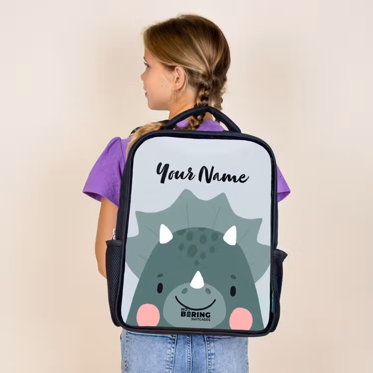 Kids backpack - Black - Tigo triceratops — 4
