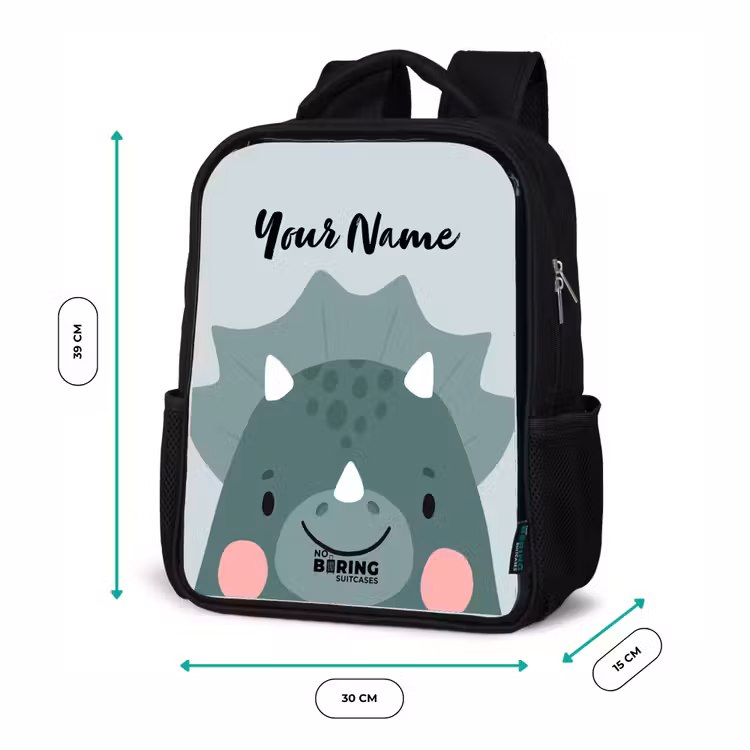 Kids backpack - Black - Tigo triceratops — 8