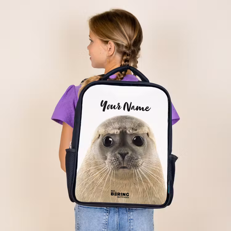 Kids backpack - Black - Zyon Seal — 4