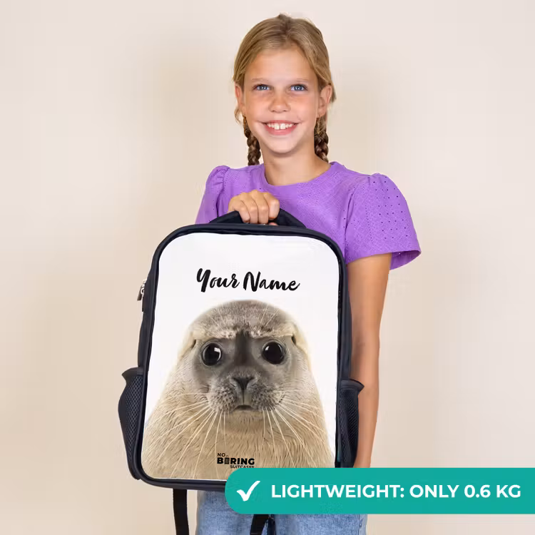 Kids backpack - Black - Zyon Seal — 9