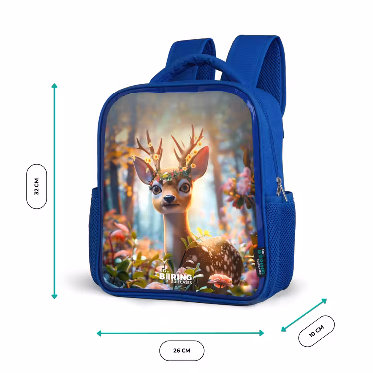 Kids backpack - Blue - Bo flower antlers — 6