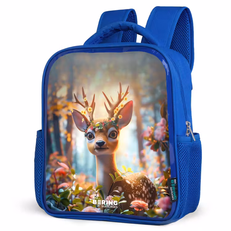 Kids backpack - Blue - Bo flower antlers — 7