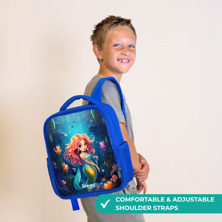 Kids backpack - Blue - Coral Queen — 4