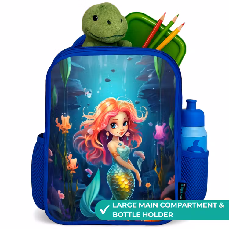 Kids backpack - Blue - Coral Queen — 5