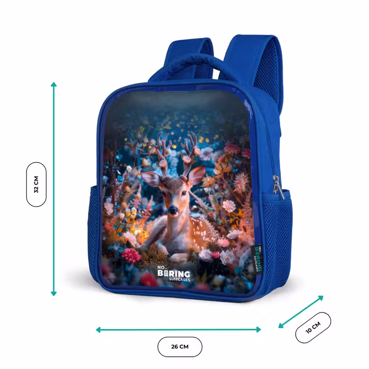 Kids backpack - Blue - Eduard red deer — 6