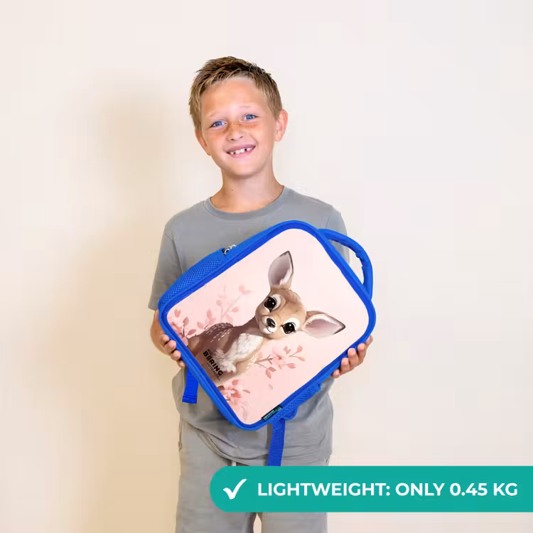 Kids backpack - Blue - Hedwig deer — 3