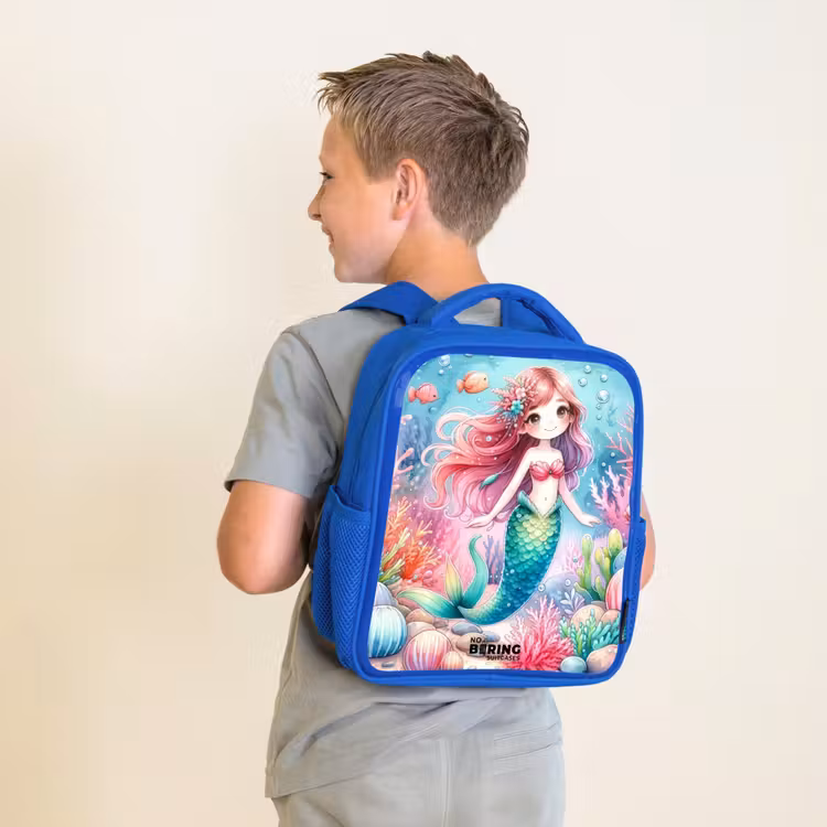 Kids backpack - Blue - Kira crystal tail — 2