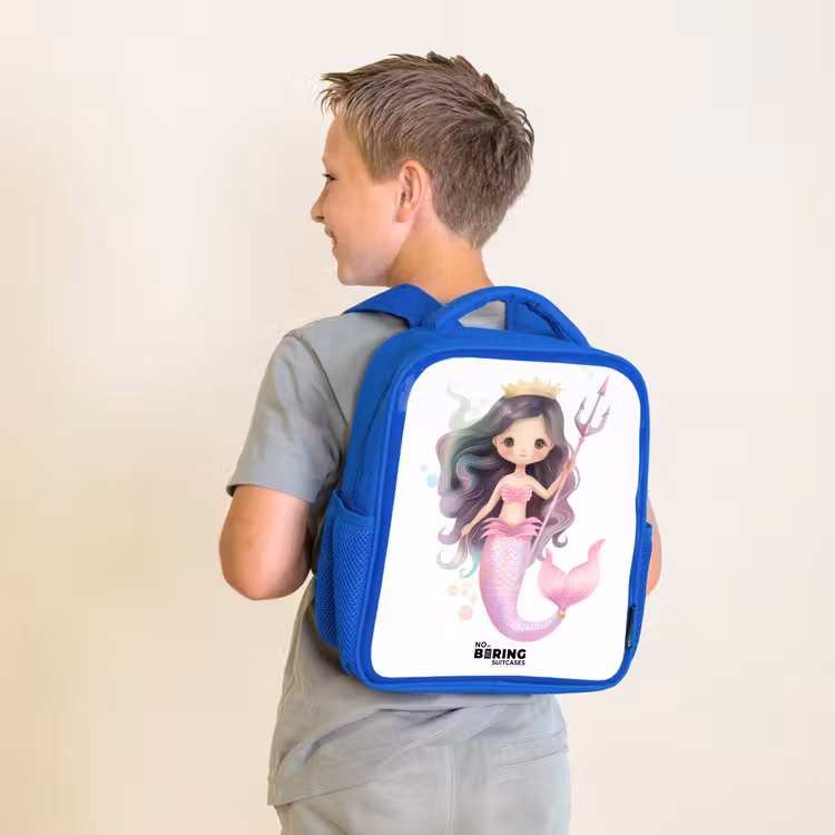 Kids backpack - Blue - Kyra coral princess — 2