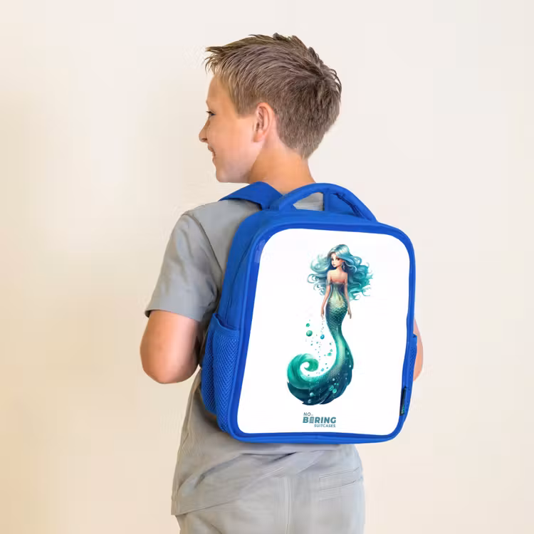 Kids backpack - Blue - Sandra emerald — 2