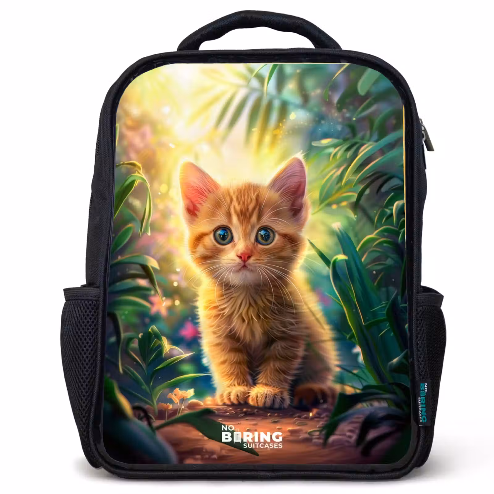 Kids backpack - Black - Kees kitten — 1