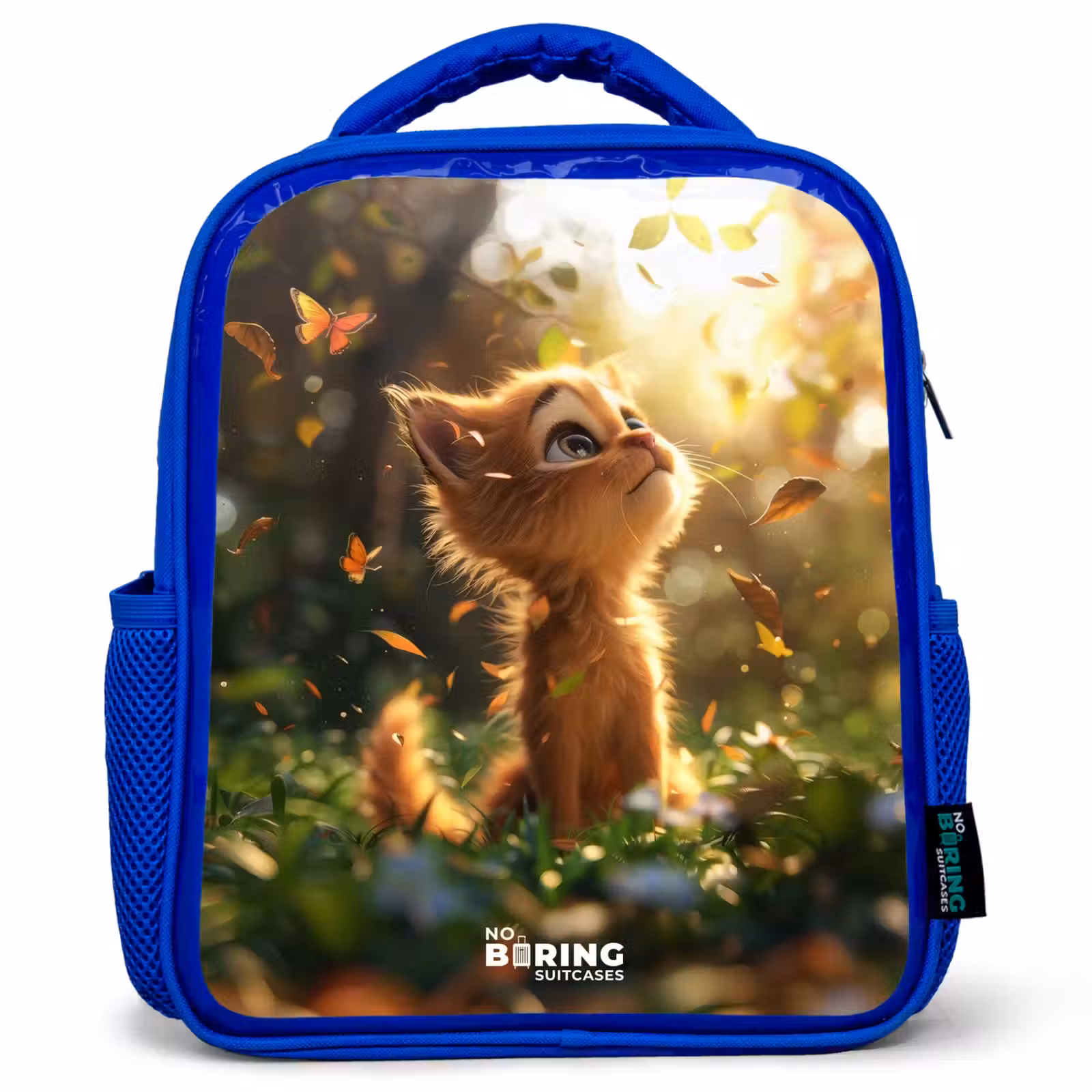 Kids backpack - Blue - Henry autumn kitten — 1