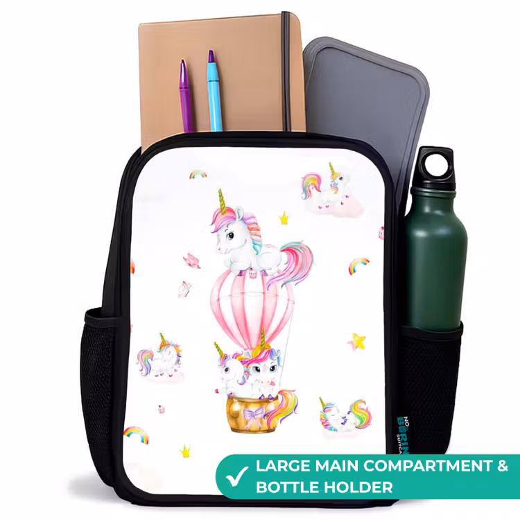 Kids backpack - Black - Airy unicorns — 10