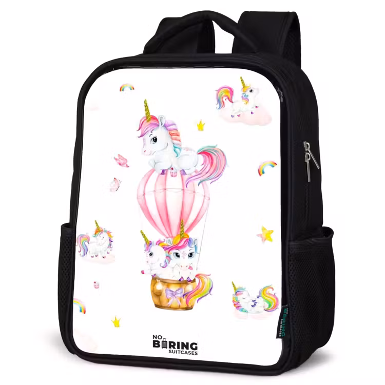 Kids backpack - Black - Airy unicorns — 6