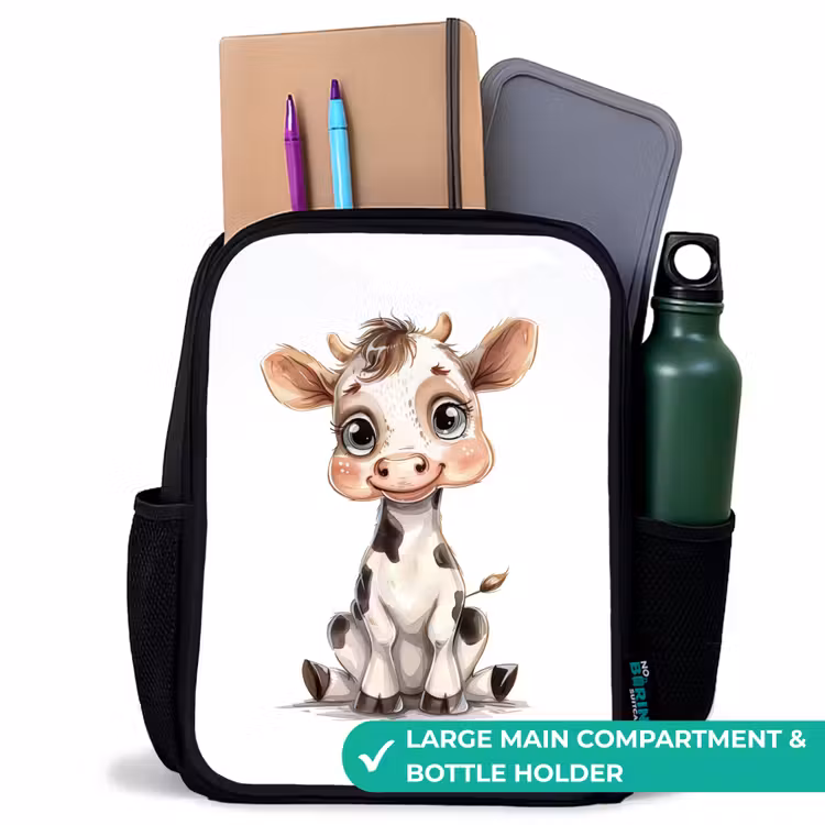 Kids backpack - Black - Baby cow — 10