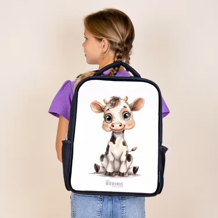 Kids backpack - Black - Baby cow — 4