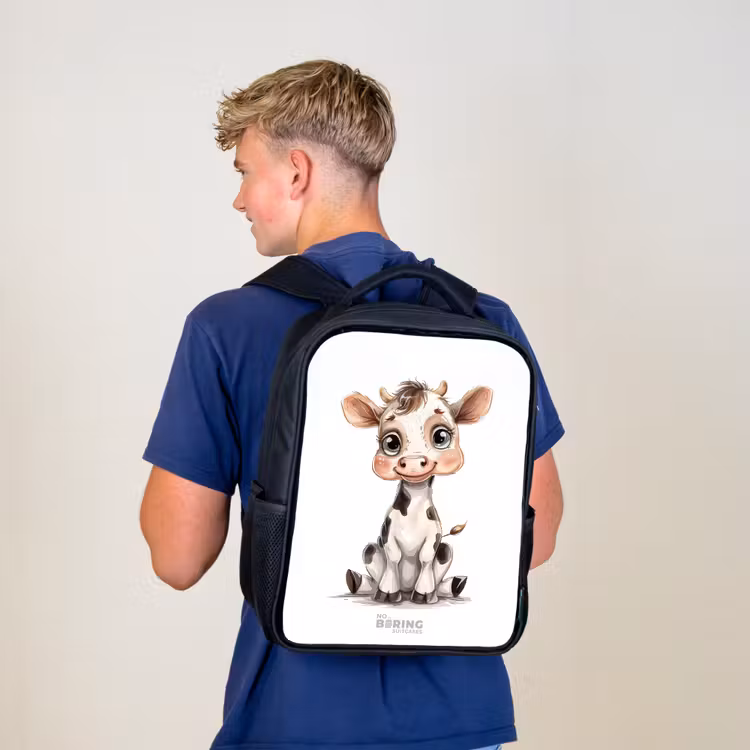 Kids backpack - Black - Baby cow — 5