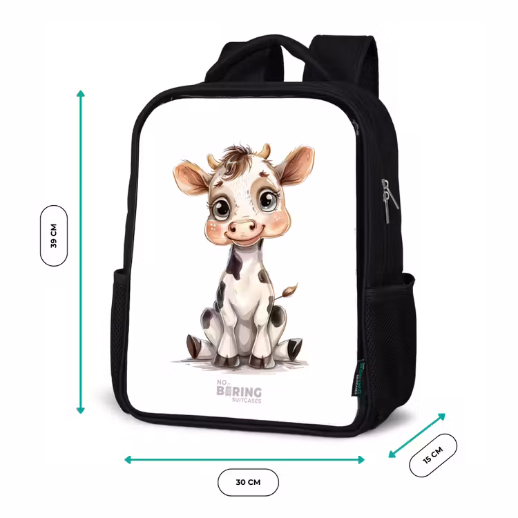Kids backpack - Black - Baby cow — 8