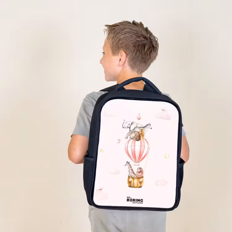 Kids backpack - Black - Flying circus — 2