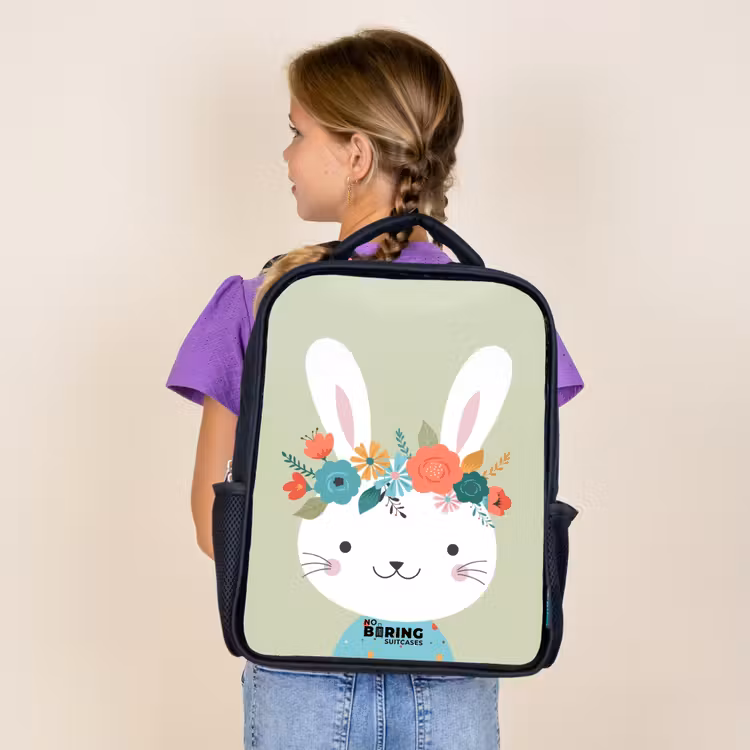 Kids backpack - Black - Hippie hare — 4