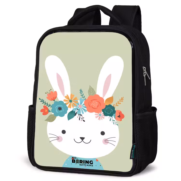 Kids backpack - Black - Hippie hare — 6