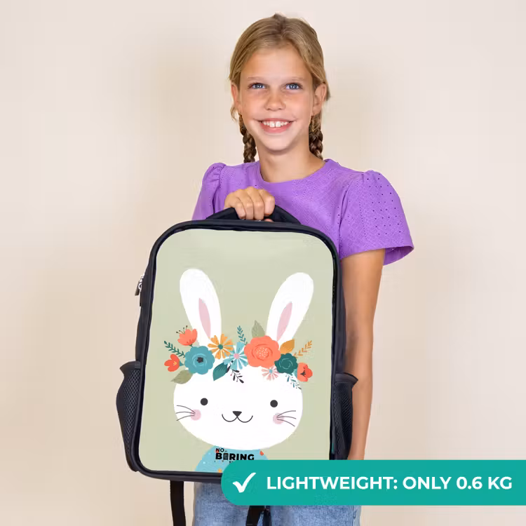 Kids backpack - Black - Hippie hare — 9