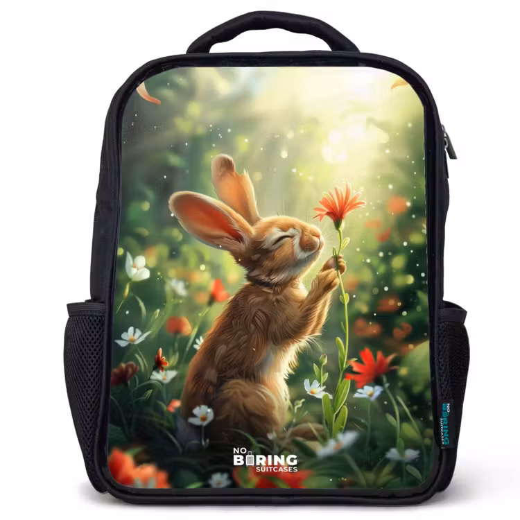 Kids backpack - Black - Kasper rabbit — 1
