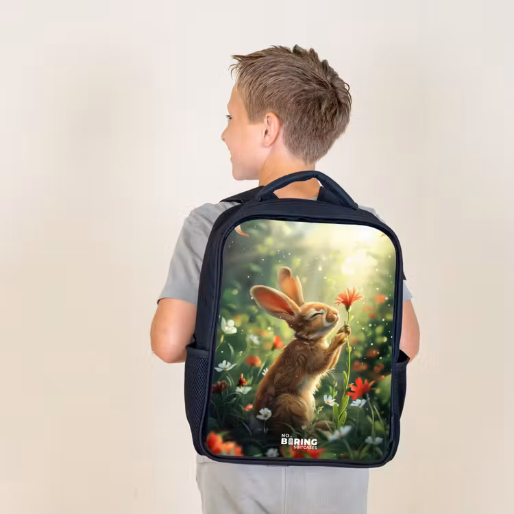 Kids backpack - Black - Kasper rabbit — 2