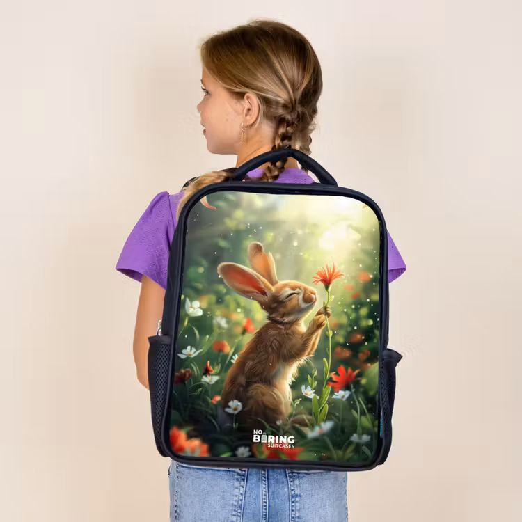 Kids backpack - Black - Kasper rabbit — 4