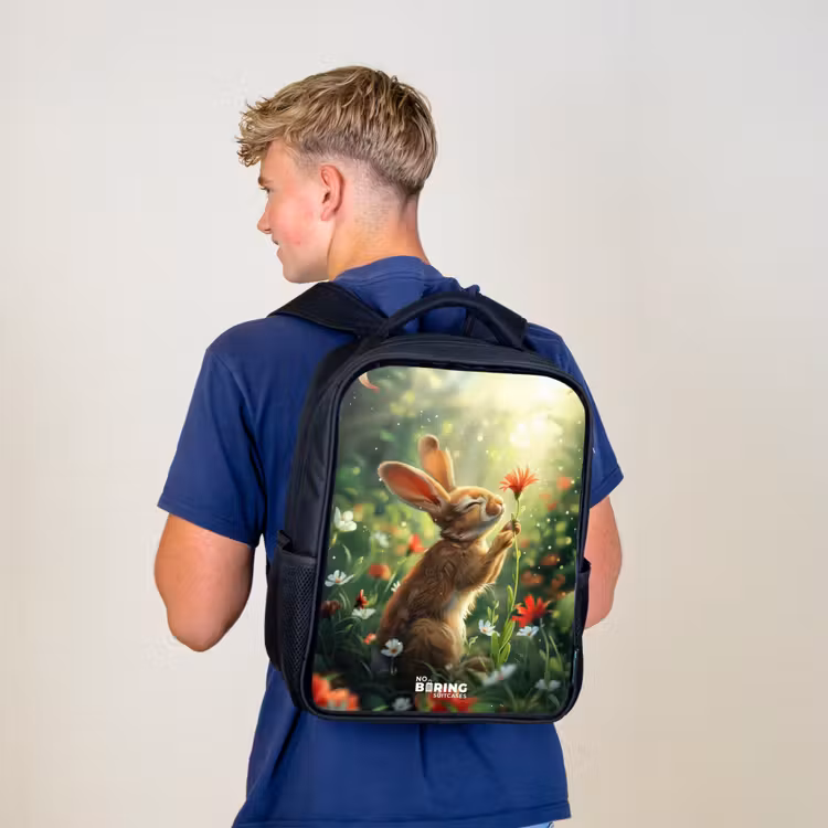 Kids backpack - Black - Kasper rabbit — 5